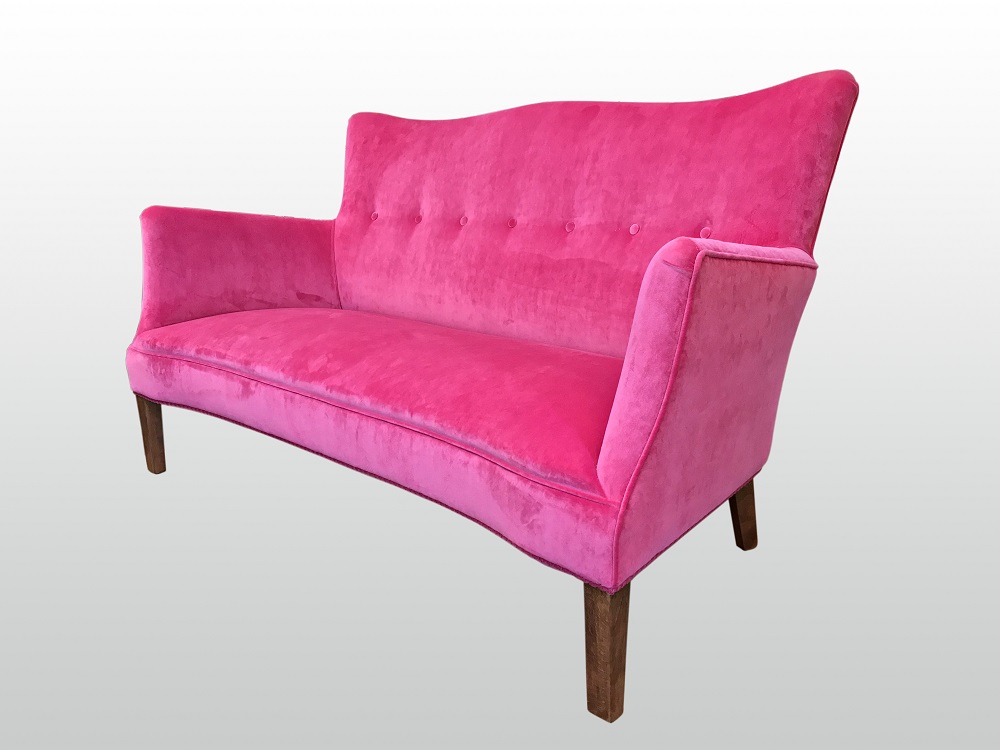 Pink Velvet Couch